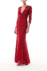 Siren Lace Gown with Sleeve
