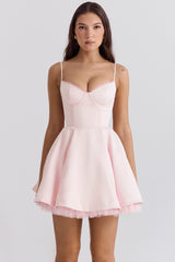 ballerina pink tulle mini dress