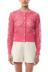 Lace Button Front Cardigan