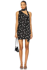Gloss Scarf Mini Dress