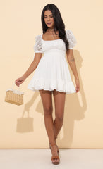 Baby Doll Dress in White