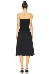 Ribbed Cotton Midi Dress