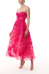 Sweetheart Lace Tea-Length Dress