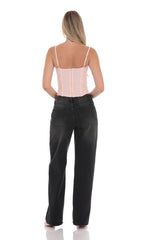 Low Rise Baggy Jeans in Black