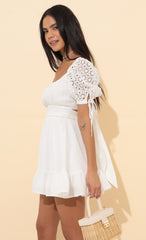 Baby Doll Dress in White