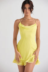 buttercup ruffle mini dress