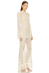 Maia Fringe Gown