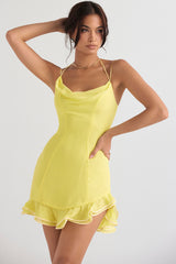 buttercup ruffle mini dress
