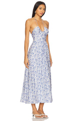 Evelyn Halter Midi Dress