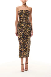 Leopard Printed Cocktail Dress