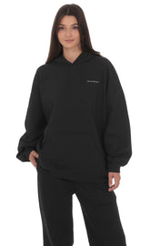 Oversized Lucy Hoodie in Black
