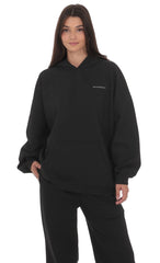 Oversized Lucy Hoodie in Black