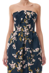 Floral Ocean Gazar Cocktail Dress