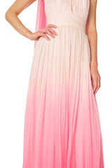 Hibiscus Ombre Chiffon Gown