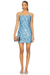 Colette Multi Size Sequins Beaded Mini Dress