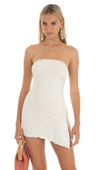 Strapless Dress in White