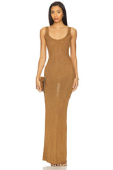 Benilda Metallic Maxi Dress