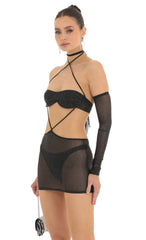 Foil Mesh Cutout Set and Sleeves in Black