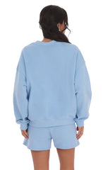 Fleece Jumper in Sky Blue