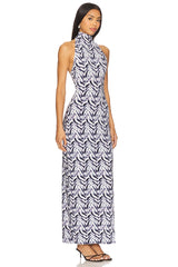 x REVOLVE Halter Turtle Side Slit Gown