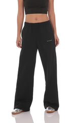 Cinchable Cuff Lucy Sweatpants in Black