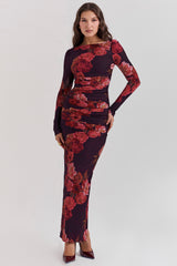 romantic floral maxi dress