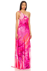 Abira One Shoulder Maxi Dress