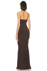 Halter Turtle Fishtail Gown