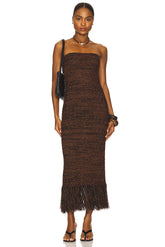 Boucle Fringe Dress