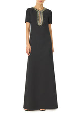 Jeweled Neck Caftan