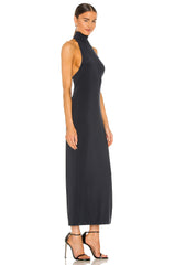 Halter Turtle Side Slit Gown
