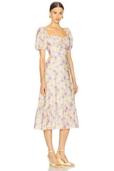 Lace Trimmed Milkmaid Dress