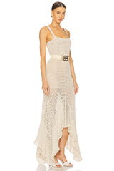 Herrera Desert Crochet Gown