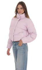Puffer Jacket in Lilac