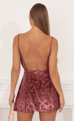 Fit and Flare Dress in Mauve