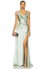 x REVOLVE Drape Satin Gown
