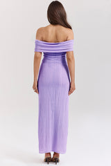 orchid ladder knit maxi dress