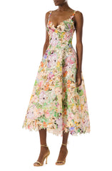 Floral Lace A-Line Dress