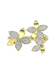 Wild Flower Yellow Gold Ring