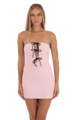 Cutout Mini Dress in Pink