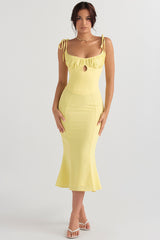 buttercup cutout midi dress