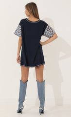 Shirt Dress in Navy Floral