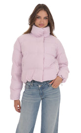 Puffer Jacket in Lilac