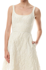 Scoop Neck A-Line Dress