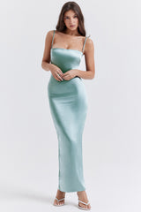 light jade maxi dress