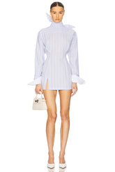 Stripe Poplin Shirt Dress