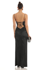 Twist Maxi Dress in Black