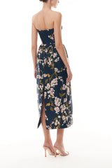 Floral Ocean Gazar Cocktail Dress