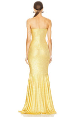 Strapless Fishtail Gown