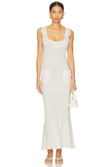 Knit Dress With Handmade Knit Details